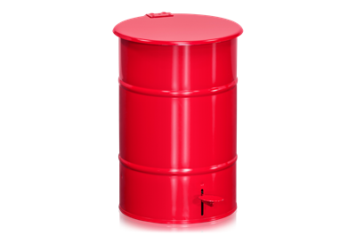 Abfallbehälter 30 l mit Fußpedal Rot