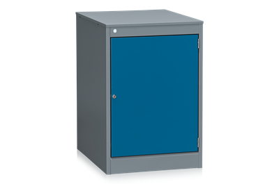 Schubladenblock 670 mit Tür Grau/Blau