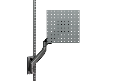 Perforated Panel Grey incl. Gas Spring Arm HD
