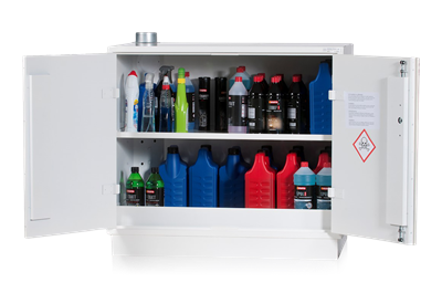 Chemical Cabinet Fire Insulated 900x1000x450 with 1 Shelf
