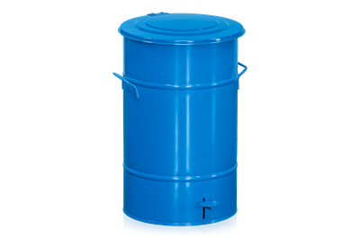 Abfallbehälter 70 l mit Fußpedal Blau