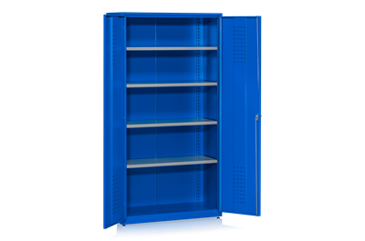 Workshop Cabinet HD 500/2000 including 4 Shelves Blue RAL 5005