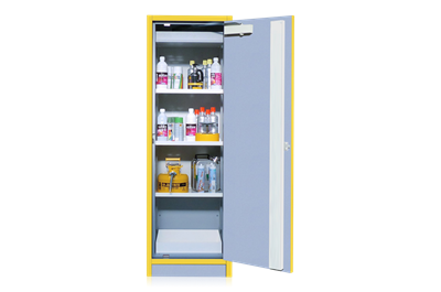 Chemical Cabinet 2000x600x550 with Bottom Tray, 3 shelves
