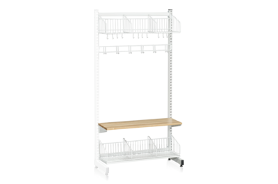 L-Stativ Tilläggssektion 900 mm Komplett 3 Vit