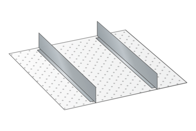 Lådinredning metall 172, 27x27, H=100-125mm