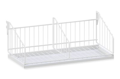 Shoe Shelf including Drip Tray 600 mm White