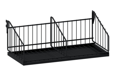 Shoe Shelf including Drip Tray 600 mm Black