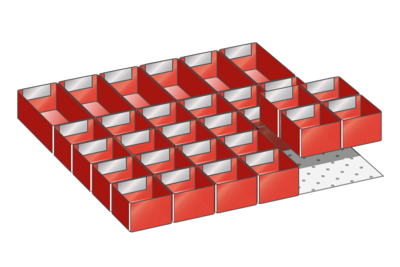 Lådinredning plast kit 36, 27x27, H=75mm