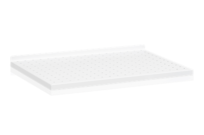 Steel Shelf Perforated 600x400 mm White