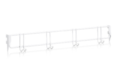 Kleiderhakenleiste 600 mm 4 Haken weiß