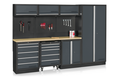 Garageinredning Homeworx Deluxe Grey