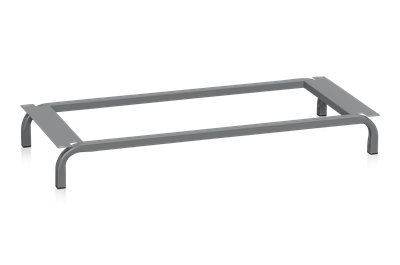 Untergestell für Garderobenschrank, B=1200 mm, Dunkelgrau