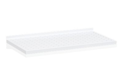 Steel Shelf Perforated 600x300 mm White