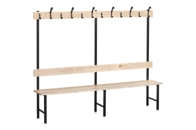 Sittbänk Enkelsektion 2000 mm Furu