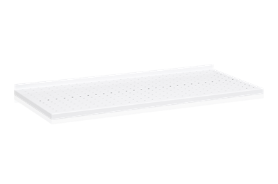 Steel Shelf Perforated 900x400 mm White