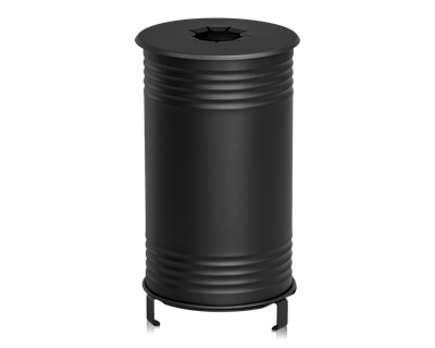 Waste Bin Tin, Can Deposit, Black