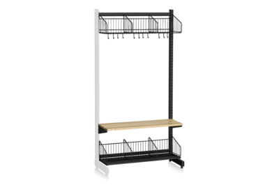 L-Ständer Zusatzteil 900 mm Komplett 2 schwarz